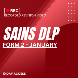 RRV – SAINS DLP-FORM 2 – JANUARY – 2025