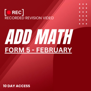 RRV – ADD MATH -FORM 5 – FEBRUARY – 2025