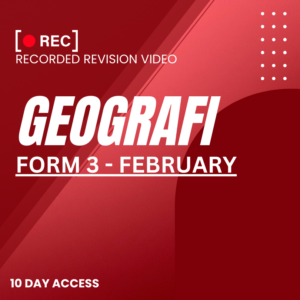RRV – GEOGRAFI-FORM 3 – FEBRUARY – 2025