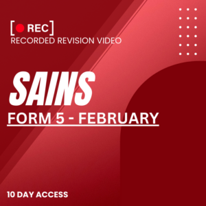 RRV – SAINS-FORM 5 – FEBRUARY – 2025