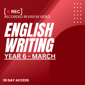 RRV – ENGLISH WRITING -YEAR 6 – MARCH – 2025