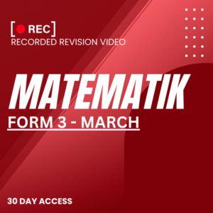 RRV – MATEMATIK-FORM 3 – MARCH – 2025
