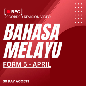 RRV – BAHASA MELAYU-FORM 5 – APRIL– 2025