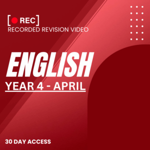 RRV – ENGLISH -YEAR 4- APRIL – 2025