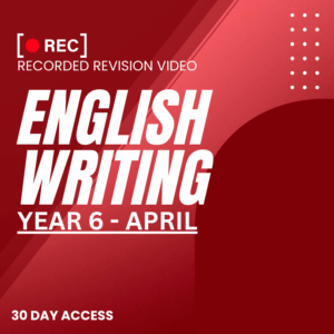 RRV – ENGLISH WRITING -YEAR 6 – APRIL – 2025