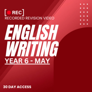 RRV – ENGLISH WRITING -YEAR 6 – MAY – 2025