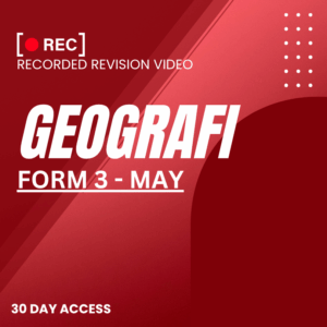 RRV – GEOGRAFI-FORM 3 – MAY – 2025