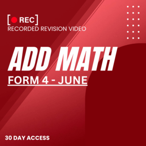 RRV – ADD MATH – FORM 4 – JUNE – 2025
