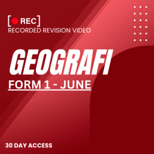 RRV – GEOGRAFI -FORM 1 – JUNE – 2025