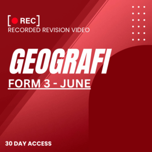RRV – GEOGRAFI-FORM 3 – JUNE – 2025