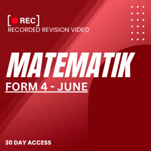 RRV – MATEMATIK-FORM 4 – JUNE – 2025