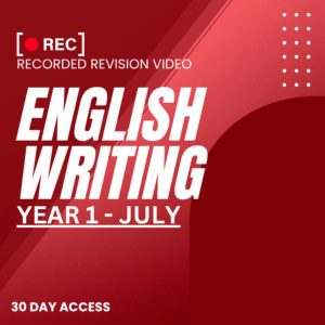 RRV – ENGLISH WRITING -YEAR 1 – JULY – 2025