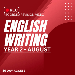RRV – ENGLISH WRITING -YEAR 2 – AUGUST – 2025