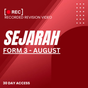 RRV – SEJARAH-FORM 3 – AUGUST– 2025