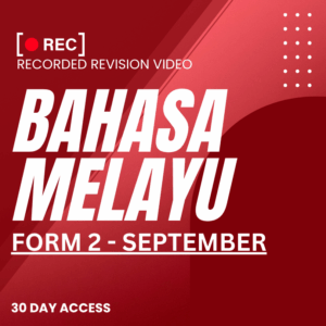 RRV – BAHASA MELAYU-FORM 2 – KELAS B – SEPTEMBER – 2025
