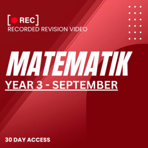 RRV – MATEMATIK-YEAR 3 – SEPTEMBER – 2025