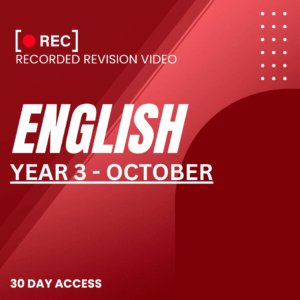 RRV – ENGLISH -YEAR 3- OCTOBER – 2025
