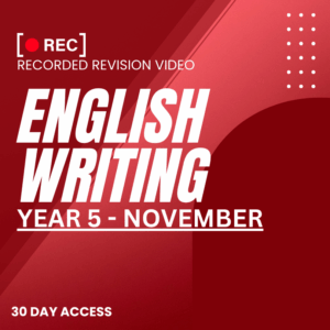 RRV – ENGLISH WRITING -YEAR 5 – NOVEMBER – 2025