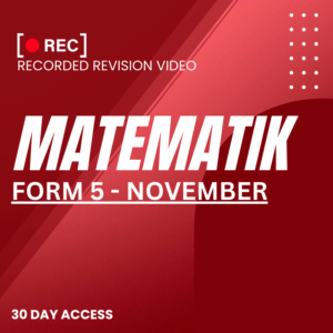RRV – MATEMATIK-FORM 5 – NOVEMBER – 2025 – SIR EZA