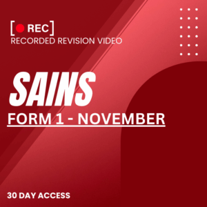 RRV – SAINS-FORM 1 – NOVEMBER – 2025