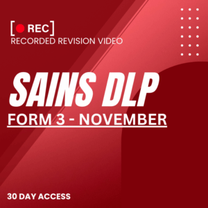 RRV – SAINS DLP-FORM 3 – NOVEMBER – 2025