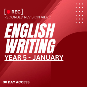 RRV – ENGLISH WRITING -YEAR 5 – JANUARY – 2026