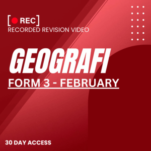 RRV – GEOGRAFI-FORM 3 – FEBRUARY – 2026