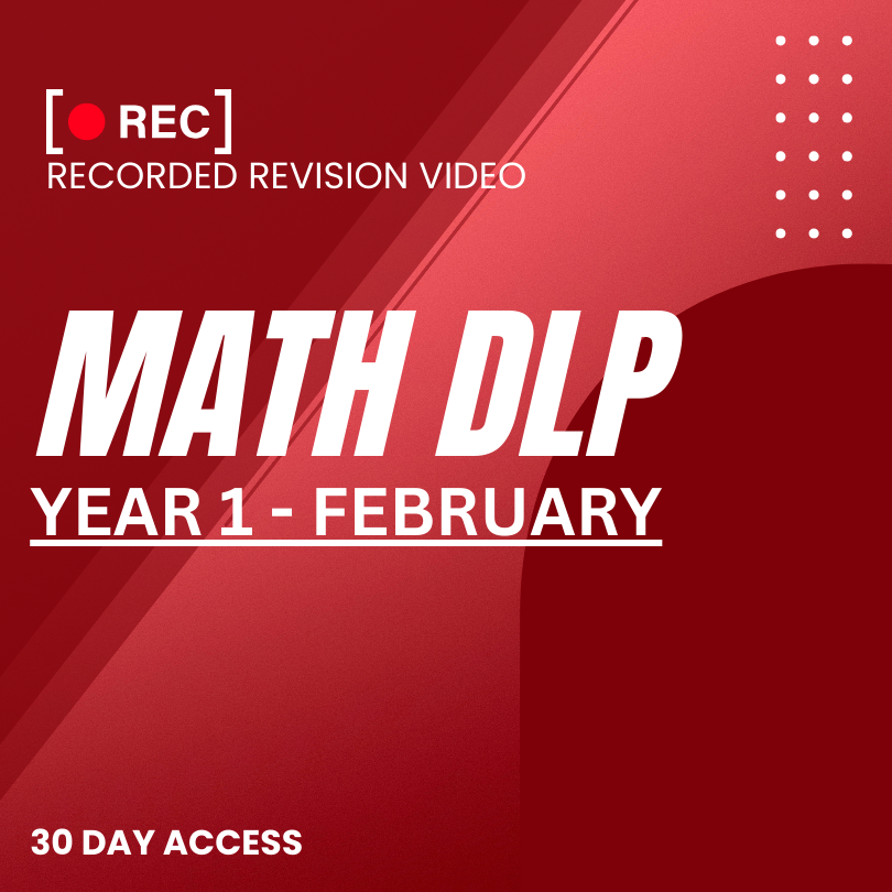 RRV – MATH DLP-YEAR 1 – FEBRUARY – 2026