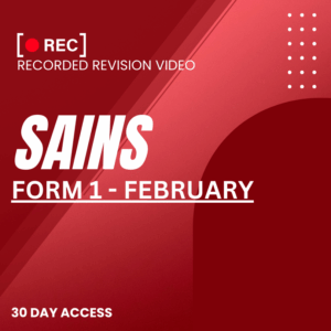 RRV – SAINS-FORM 1 – FEBRUARY – 2026