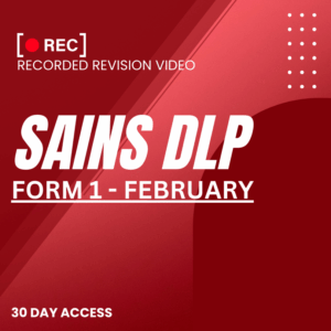 RRV – SAINS DLP-FORM 1 – FEBRUARY – 2026