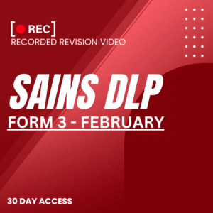 RRV – SAINS DLP-FORM 3 – FEBRUARY – 2026