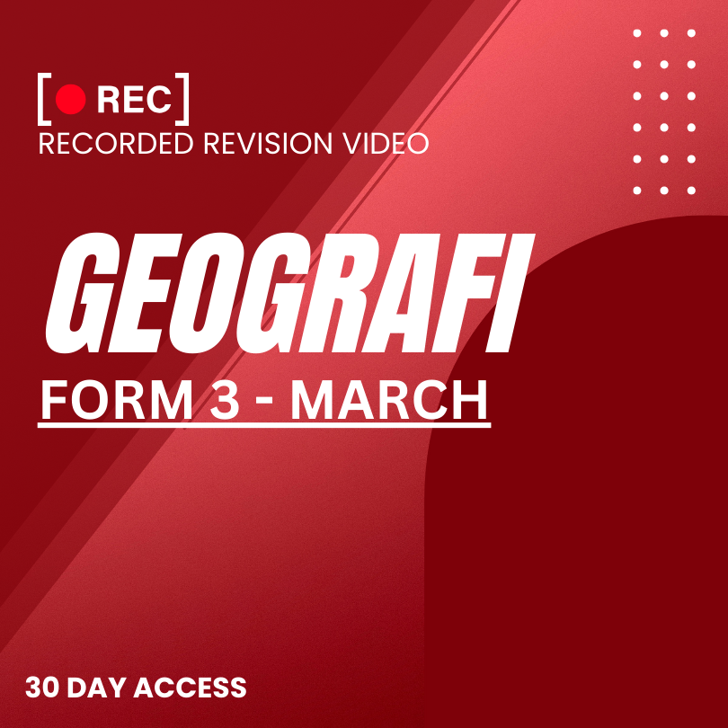 RRV – GEOGRAFI-FORM 3 – MARCH – 2026