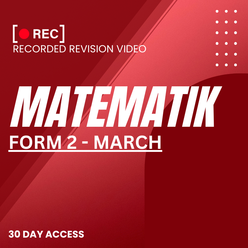 RRV – MATEMATIK-FORM 2 – MARCH – 2026